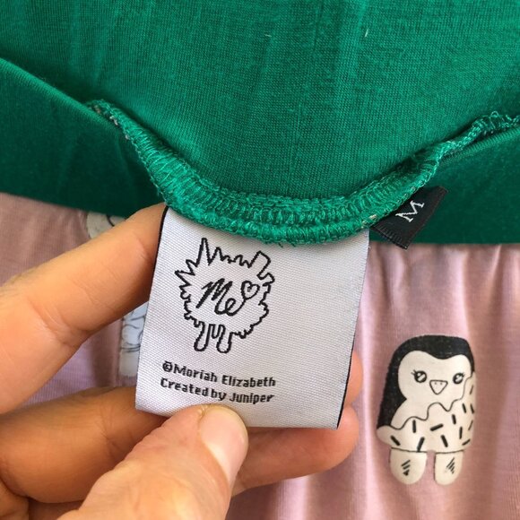 MORIAH ELIZABETH Me Girls Doodle Short Sleeves Pajama Set Size Medium - Picture 12 of 12